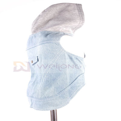 코튼 데님 강아지 까마귀 블루 빈티지 워싱 의류 XS-XL