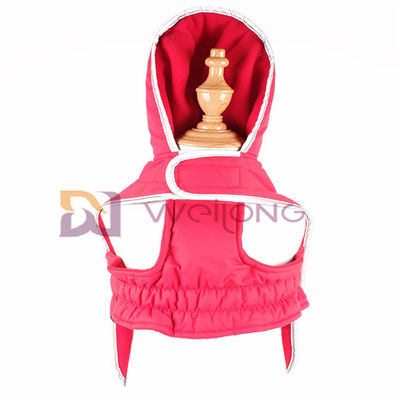 Taslan Quilting Patch Hoodie Reflective Dog Jacket Velcro Opening Pet Hoodie