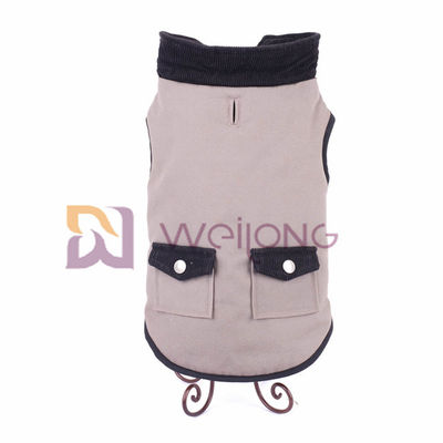 고급 면 100% 캔버스 개 자켓 격자 무늬 트루 실버 버튼 포켓 XS S M L XL