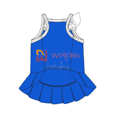 주문을 받아서 만들어진 Cvc 저지 선원 닻 애완 동물 복장 Breathable 개 복장 여성