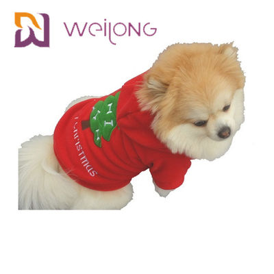자수 Polar Fleece Pet HOODIE For Christmas Dog Fleece Hoodie