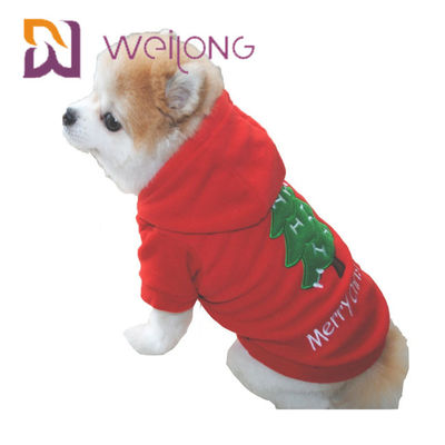 자수 Polar Fleece Pet HOODIE For Christmas Dog Fleece Hoodie