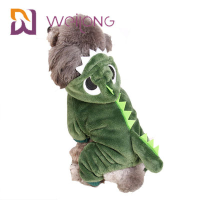 산호 벨벳 악어 작은 개 잠옷 고양이 따뜻한 개 옷 까마귀