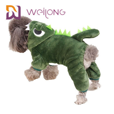 산호 벨벳 악어 작은 개 잠옷 고양이 따뜻한 개 옷 까마귀
