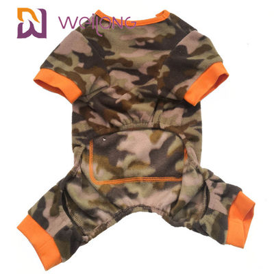 폴리 양털 겨울 애완 동물 잠옷 카모 해골 개 양털 Onesie