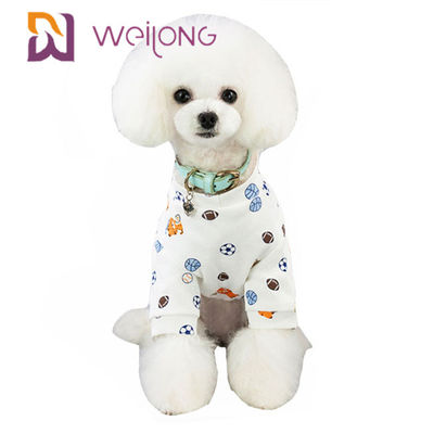 Kweilong 전체 사용자 정의 개 고양이 애완 동물 휴일 잠옷 프린트 티셔츠
