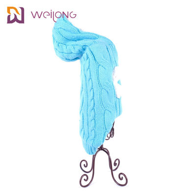 아크릴 개 천 니트 애완 동물 스웨터 부드러운 셰르파 개 까마귀 스웨터