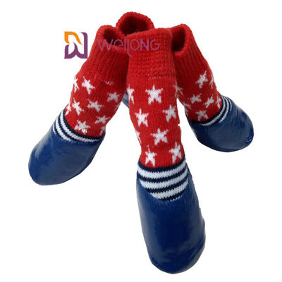 스트랩 고무 단독 그리퍼와 방수 애완 동물 양말 야외 미끄럼 방지 개 양말 부팅