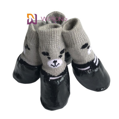 스트랩 고무 단독 그리퍼와 방수 애완 동물 양말 야외 미끄럼 방지 개 양말 부팅